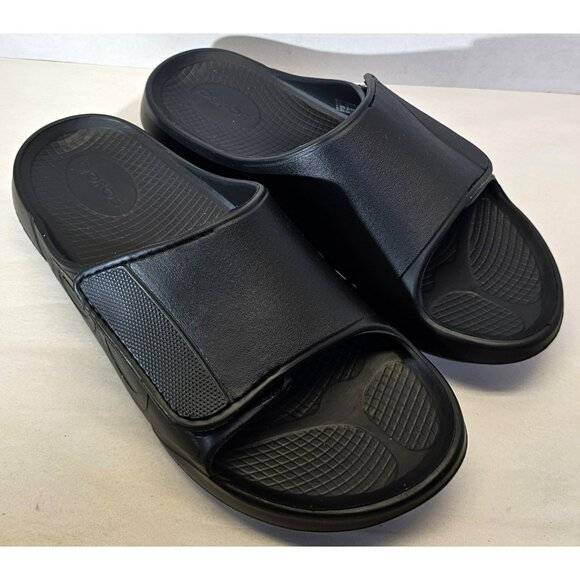 OOFOS Unisex Black Ooahh Sport Flex  slip-on Recovery Comfort Sandal Sz M12- W14 main image 10